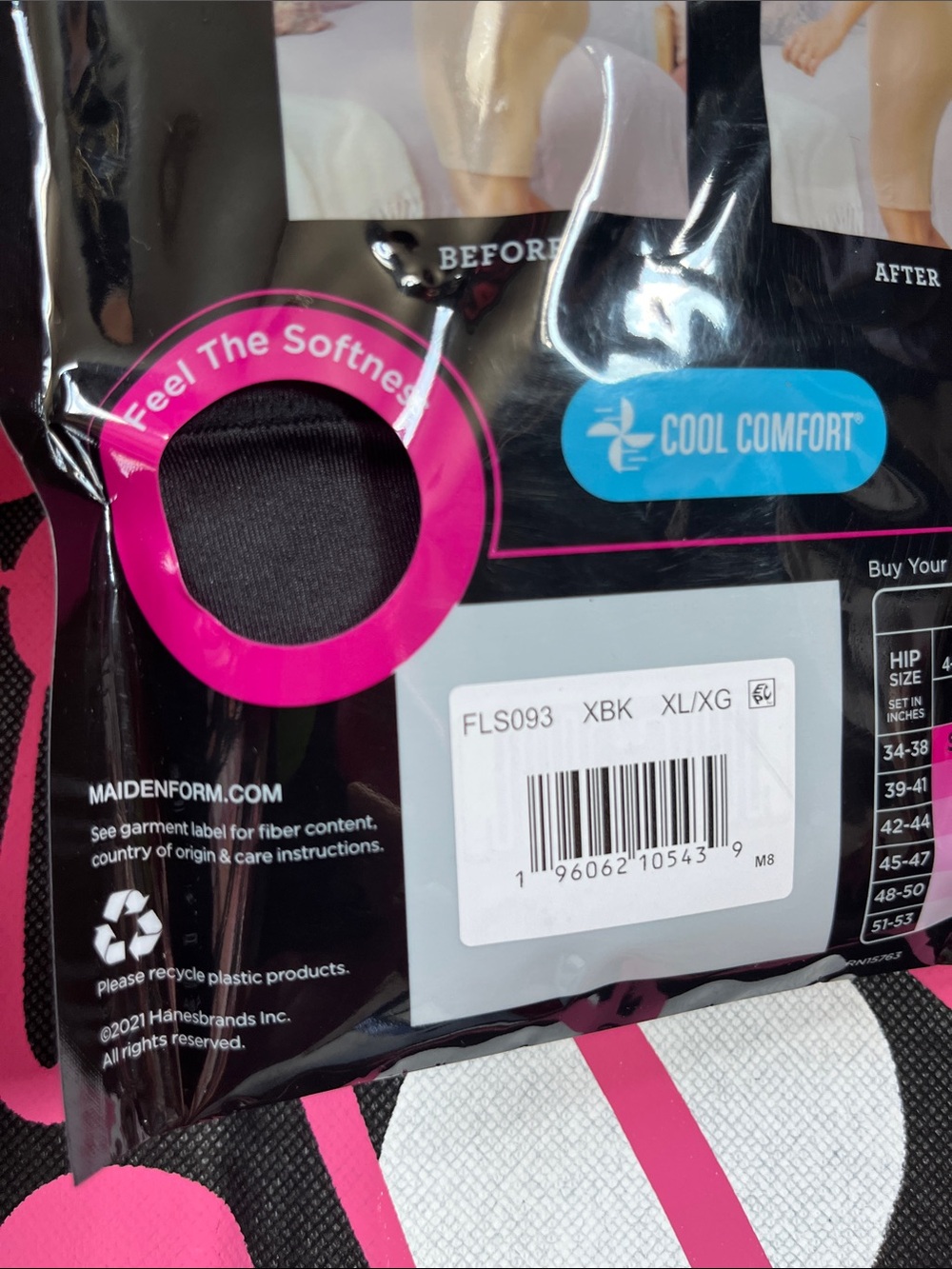 2 for 1 LOW PRICE Maidenform Flexees Cool Comfort Black & Nude Shape wear - Picture 10 of 11